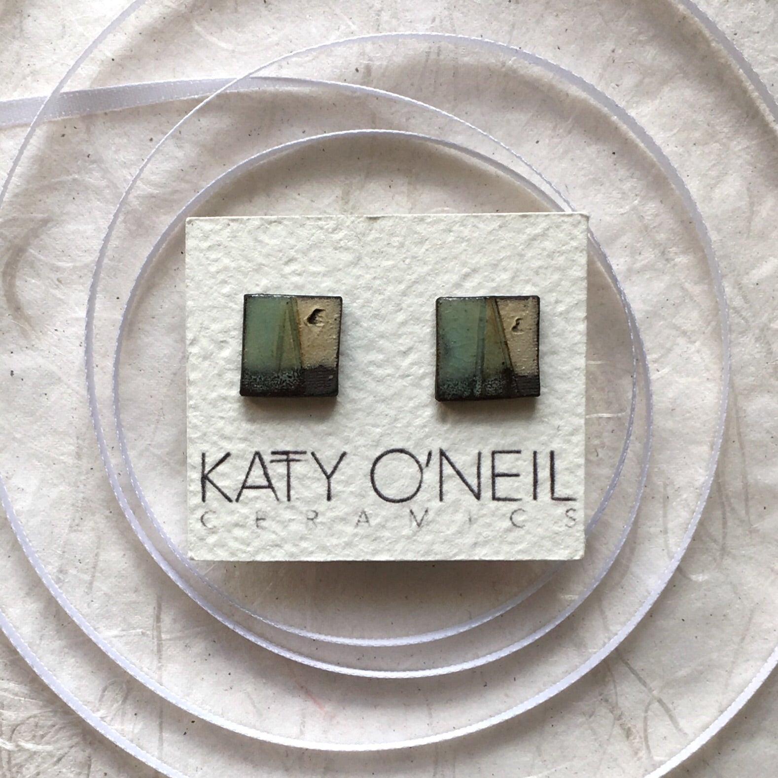 Medium Square Earrings 1