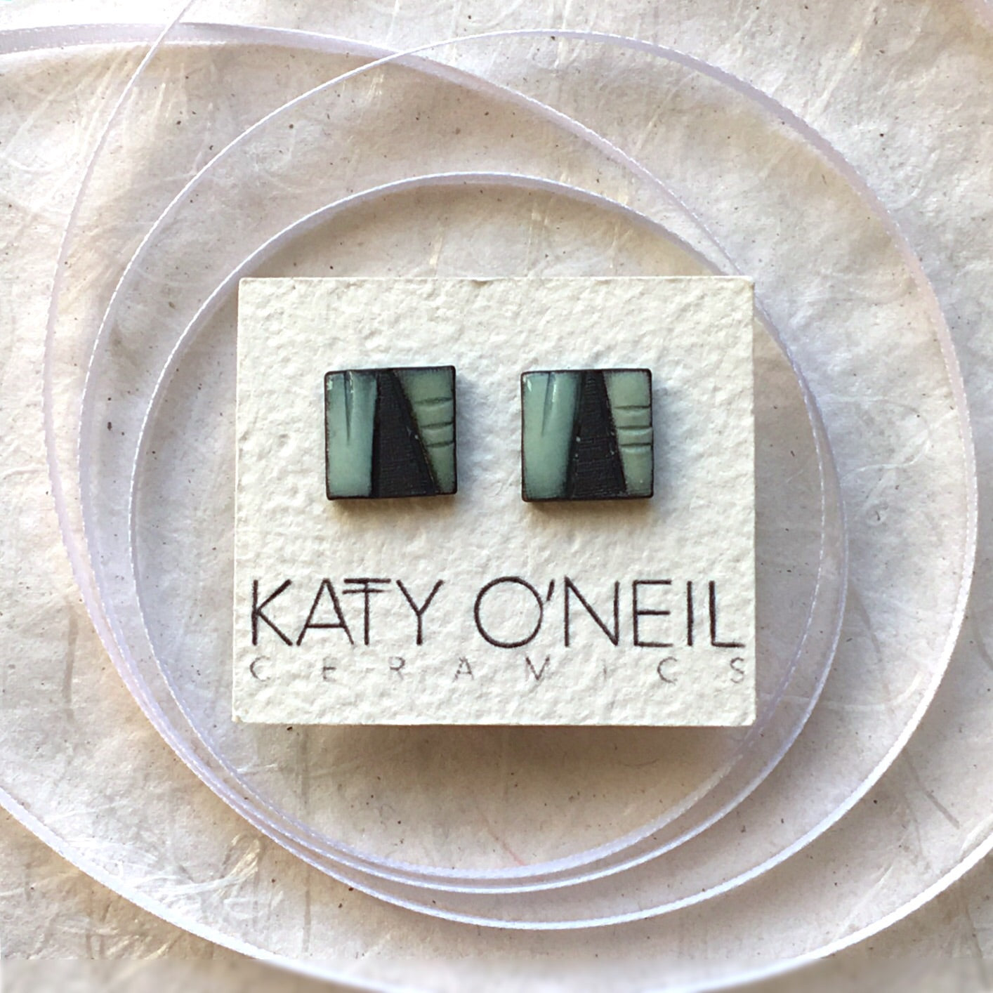 Medium Square Earrings 4
