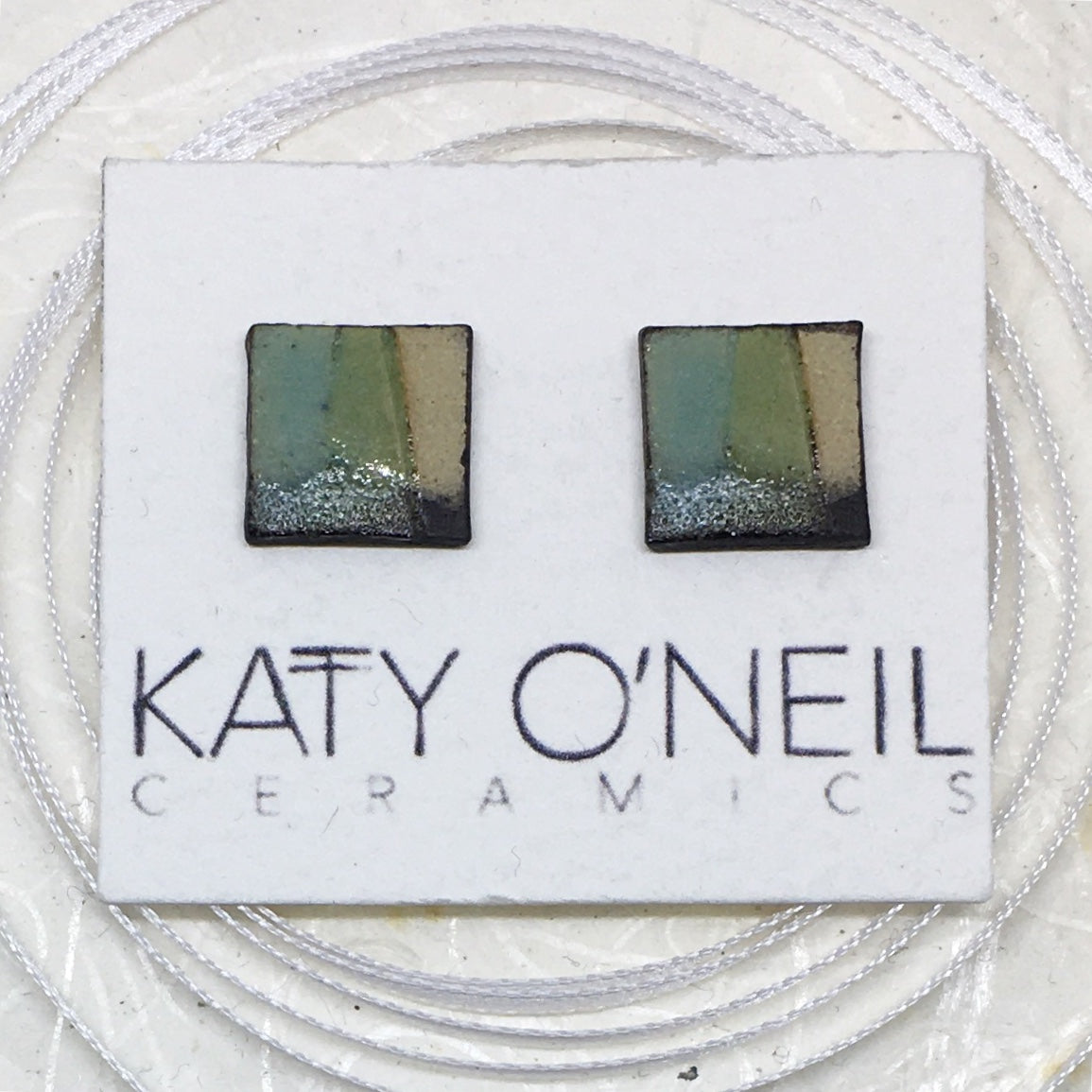 Medium Square Earrings 1