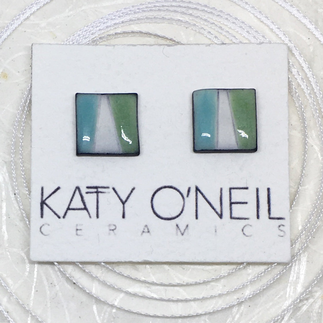 Medium Square Earrings 3