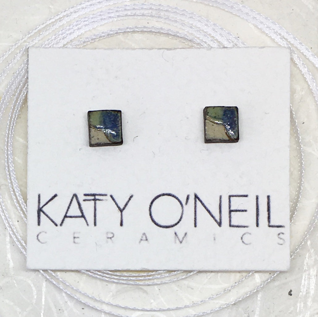 Tiny Square Earrings 14