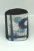Small wrap Pot - Textured black with bold purple line and purple crescent