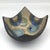 Bowl - Textured black with muted purple crescents with green and blue circles