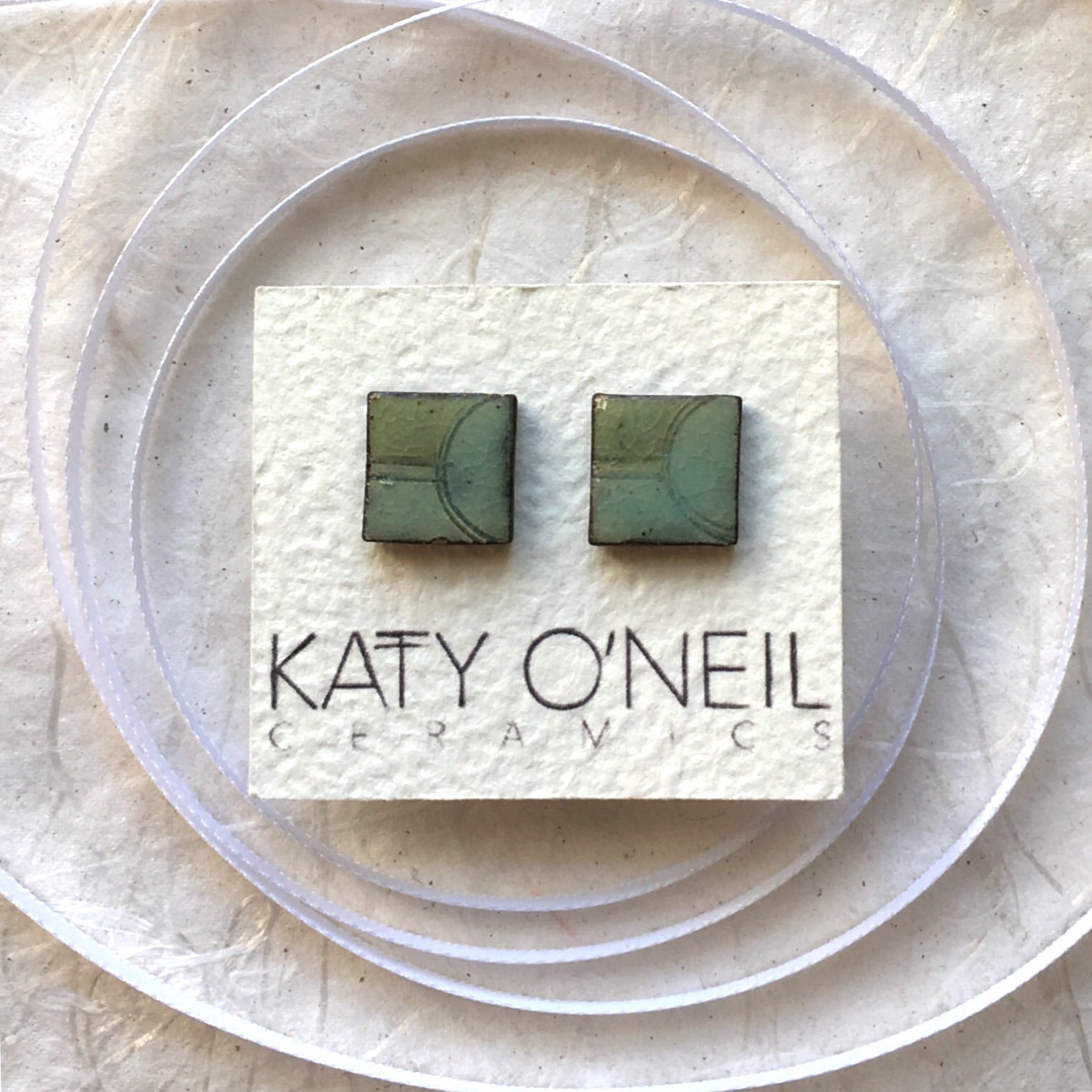 Medium Square Earrings 2