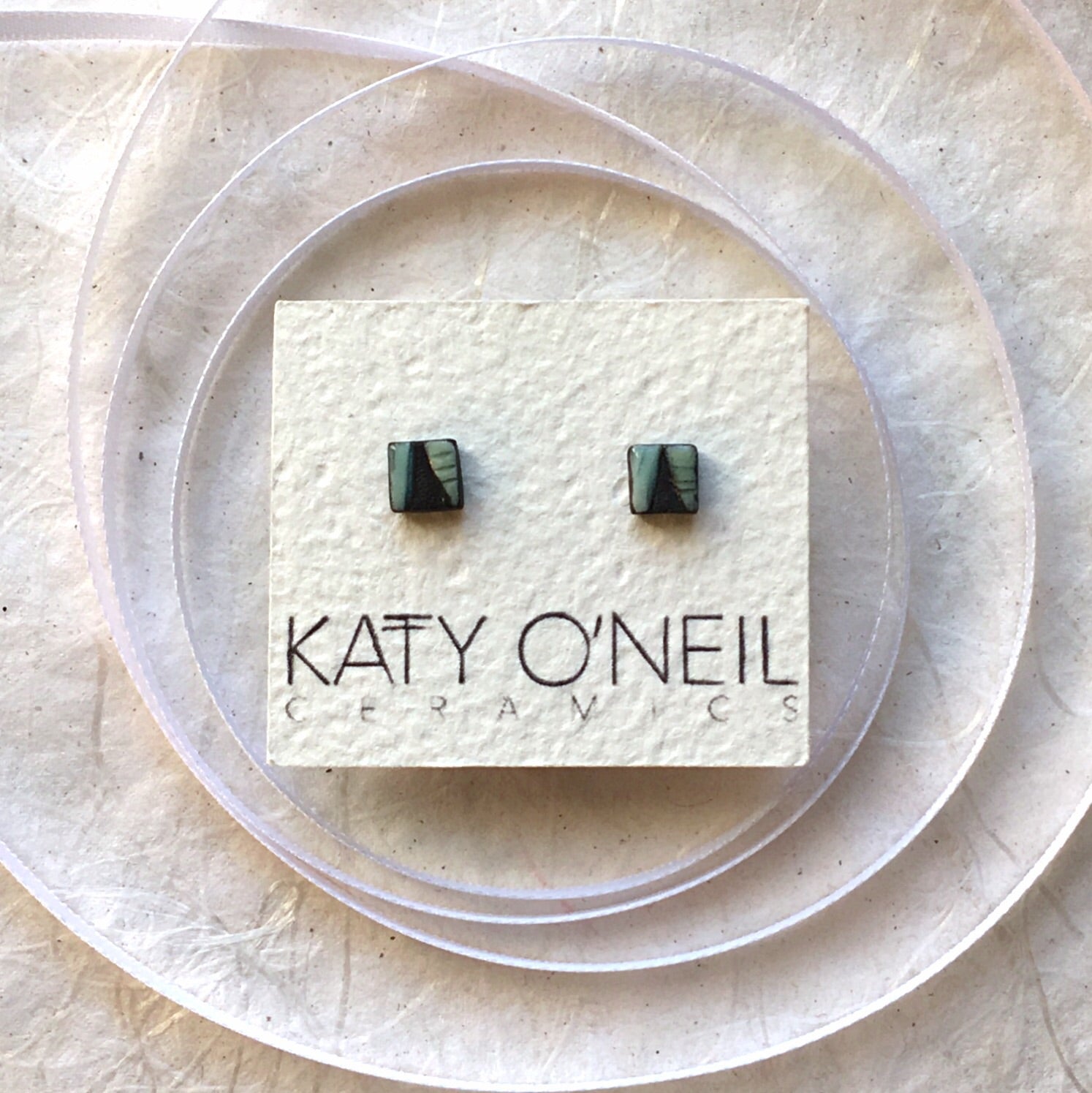 Tiny Square Earrings 2